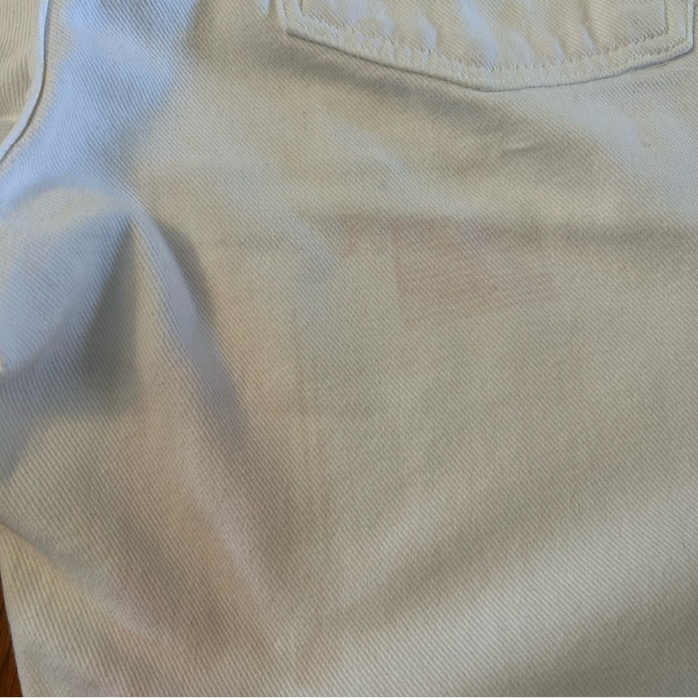Vintage Polo Ralph Lauren White Baggy Straight Leg Preppy Denim Jeans - Picture 7 of 7